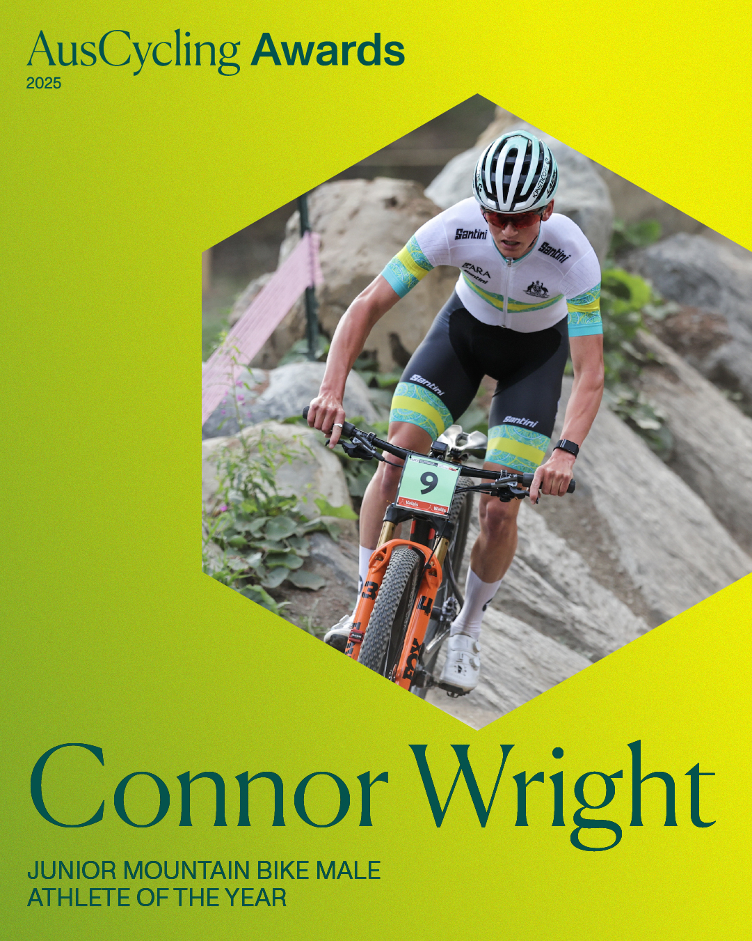 Connor Wright Junior Mountain Bike Male Athlete of the Year